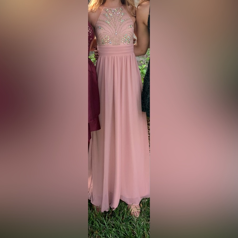 Blush Pink Prom Dress Speechless Size 1 Beaded Formal
